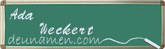 Ada Weckert Visitenkarte